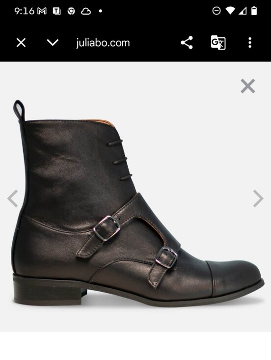 Julia Bo Shoes - NWT.Bolton Monk Boots - Black Leather Men’s Ankle Boots